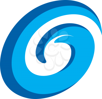 blue g logo letter water wave icon design