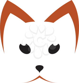 cat face icon logo sign design element