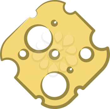 cheese slice logo symbol vector design element