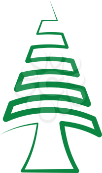christmas fir tree icon vector design element
