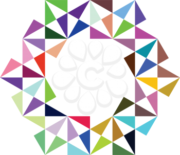 colorful diamond sparkle abstract logo icon vector 