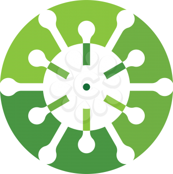 coronavirus icon logo vector design 