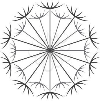 dandelion logo vector icon symbol design