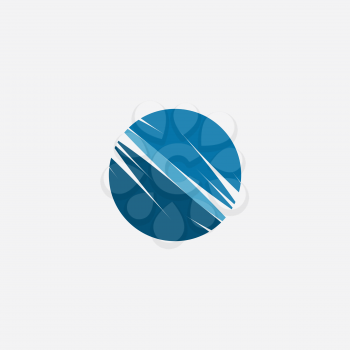 globe stylized icon logo vector 