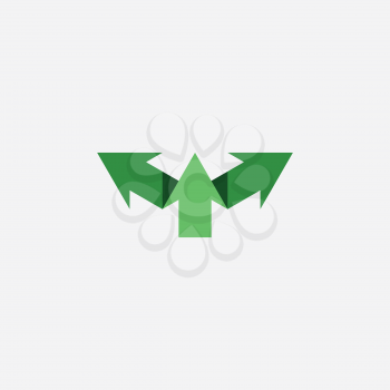 green arrows symbol logo sign icon 