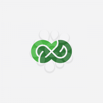 green symbol infinity logo endless 