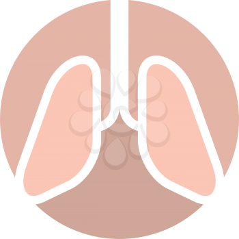 healthy lungs logo symbol icon design 