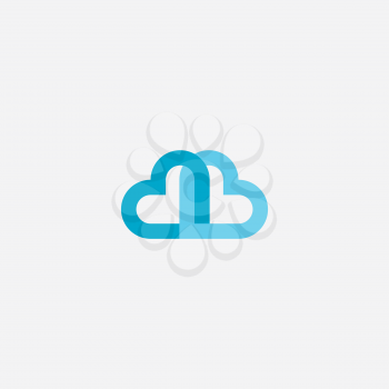 heart cloud icon logo symbol element