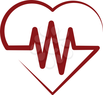 heart rate wave medical logo icon symbol 