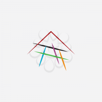 house construction architect logo icon 