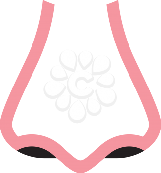 human nose vector logo icon design