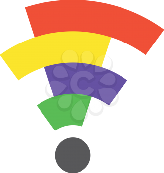 internet wifi signal logo vector icon symbol 