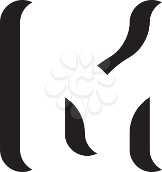 invisible letter m negative space logo icon 
