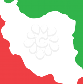 iran map logo icon vector symbol