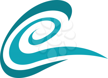 letter c and e ce water wave logo vector 