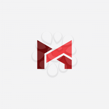 letter m and a ma icon logo vector