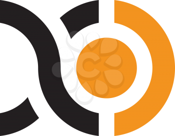 letter x and o xo icon logo design 