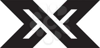 letter x black icon logo vector symbol 