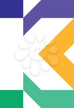 logotype letter k symbol vector design 