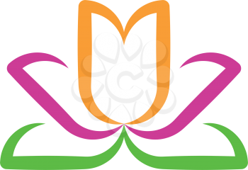 lotus flower logo icon symbol design 