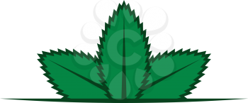 mint logo icon herb plant symbol design