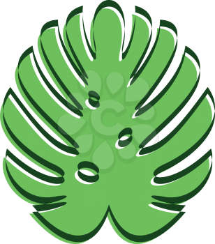 monstera plant vector icon logo symbol 