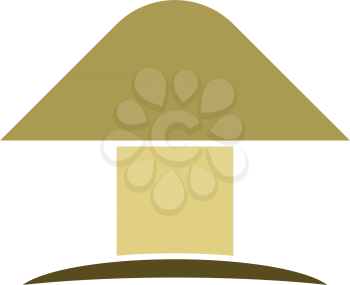 mushroom logo icon vector symbol 