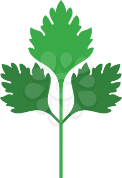 parsley plant logo vector icon design 