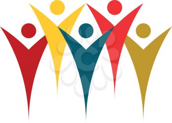 people group crowd social logo icon 