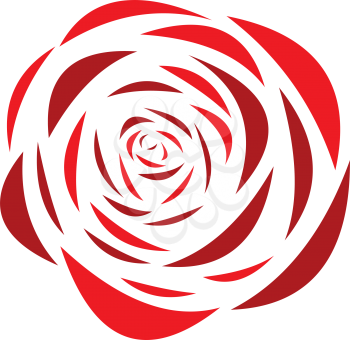 rose flower logo vector illustration stylized icon