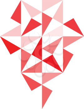 ruby crystal jewelry icon logo design 