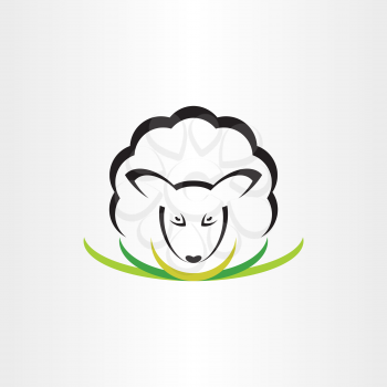 sheep logo vector icon symbol sign 