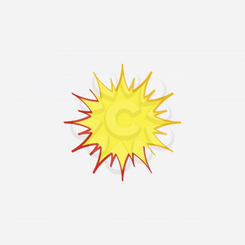 sun vector icon solar energy symbol 