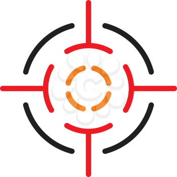 target point icon logo sniper vector 