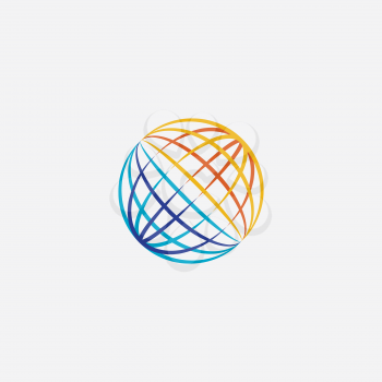 world globe icon symbol vector design element