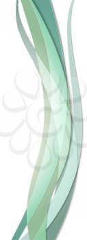 Colored wavy vector illustration. Abstract template design.