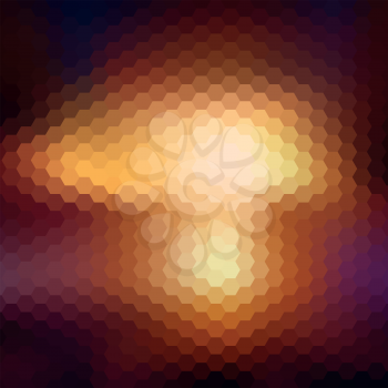 Abstract blurred background, abstract modern hexagonal template vector.