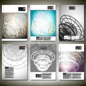 Conceptual design, technology background vector. Brochure, flyer or report for business, template vector.