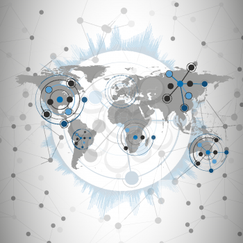 world map vector illustration, background for communication