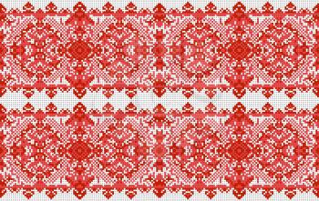 Ukrainian folk art. Traditional national embroidered seamless pattern. Abstract vector texture.