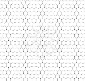 Chemistry vector seamless pattern, hexagonal design vector illustration.