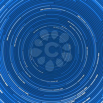 Blue color abstract background in minimalist style made from colorful circles. Business concept for cover decoration of brochure, flyer or report.