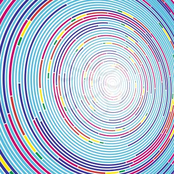 Vivid color abstract background in minimalist style made from colorful circles. Business concept for cover decoration of brochure, flyer or report.