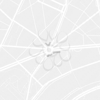 Map of the city. Gray color pattern. Abstract vector illustration of a town with streets