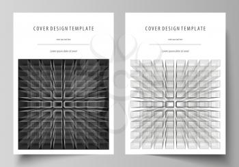 Business templates for brochure, magazine, flyer, booklet or annual report. Cover design template, easy editable vector, abstract flat layout in A4 size. Abstract infinity background, 3d structure wit