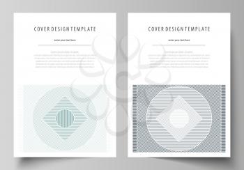 Business templates for brochure, magazine, flyer, booklet or annual report. Cover design template, easy editable vector, abstract flat layout in A4 size. Minimalistic background with lines. Gray color