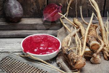 Tabasco spice from the roots of plant horseradish