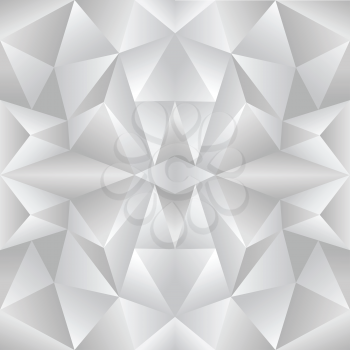 The abstract random triangular gray gradient background