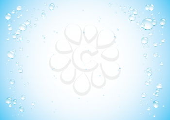 Simple drops blue background for design