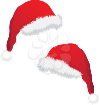 Isolated christmas hat on the white background
